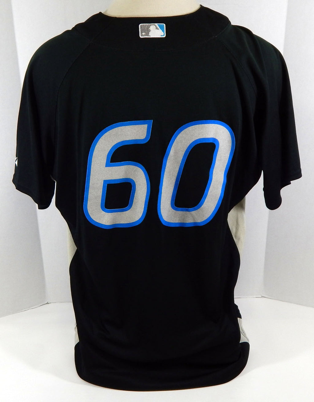 2008-10 Toronto Blue Jays #60 Game Used Black Jersey Batting Practice ST 48 091
