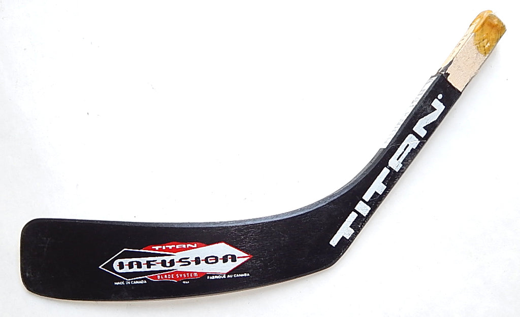 Ashlin Halfnight Game Used Hockey Stick Blade Titan Carolina Hurricanes C