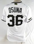 2020 Pittsburgh Pirates Jose Osuna #36 Game Issued White Jersey Memorial 46 2