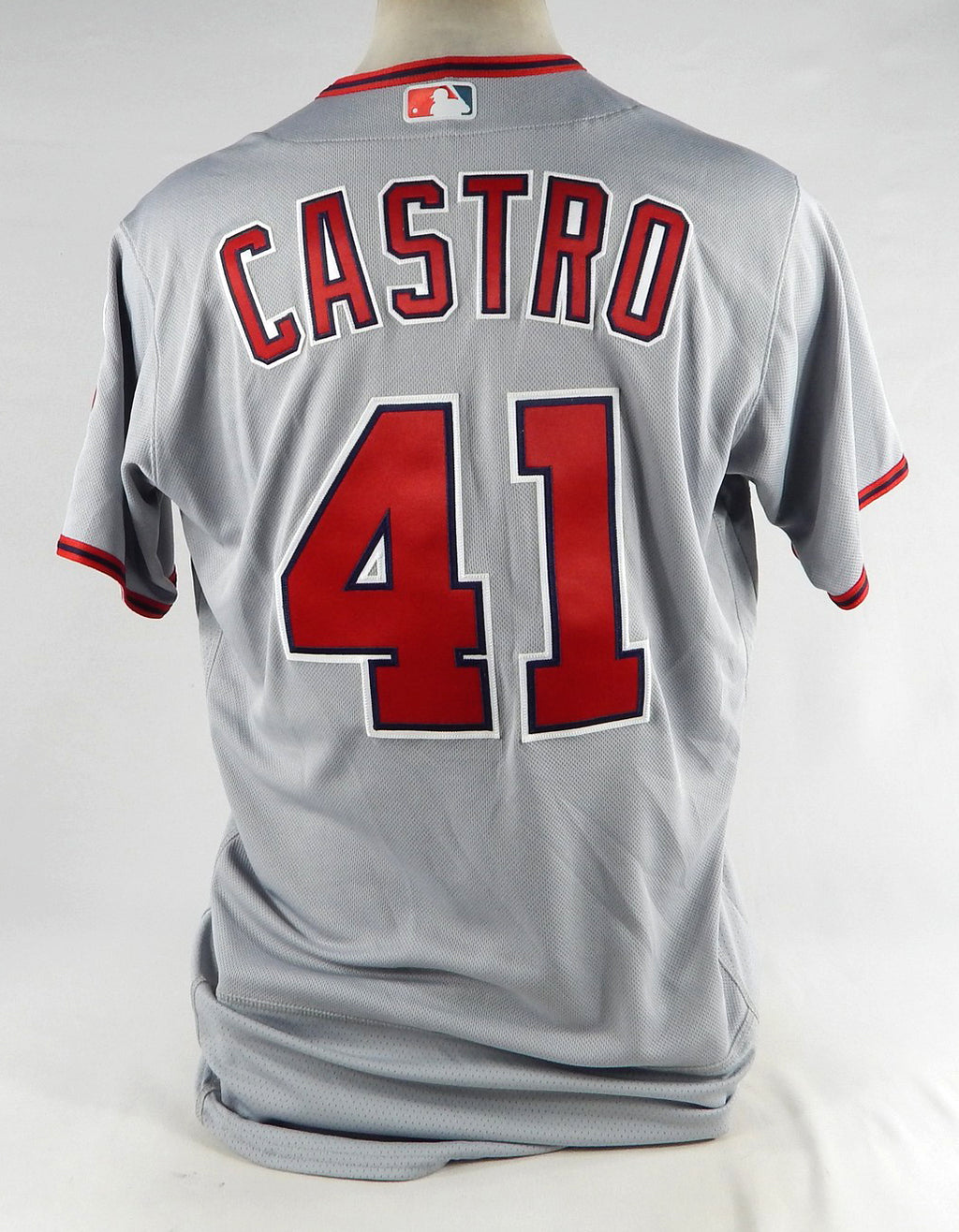 2023 Washington Nationals Anthony Castro #41 Game Issued Grey Jersey 44 106 Pic2