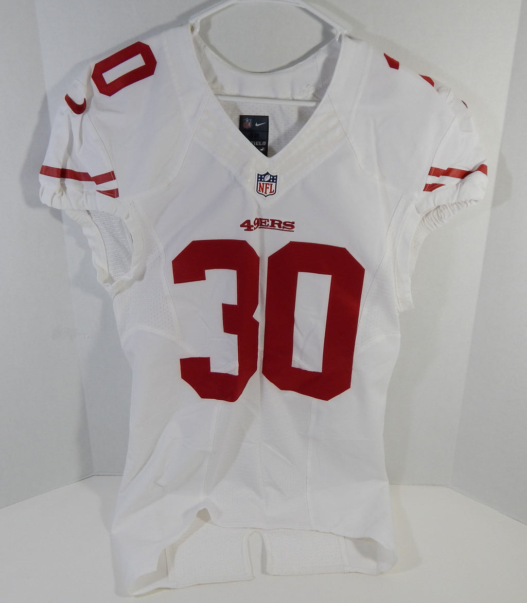 San Francisco 49ers #30 Game Issued White Jersey DP16497