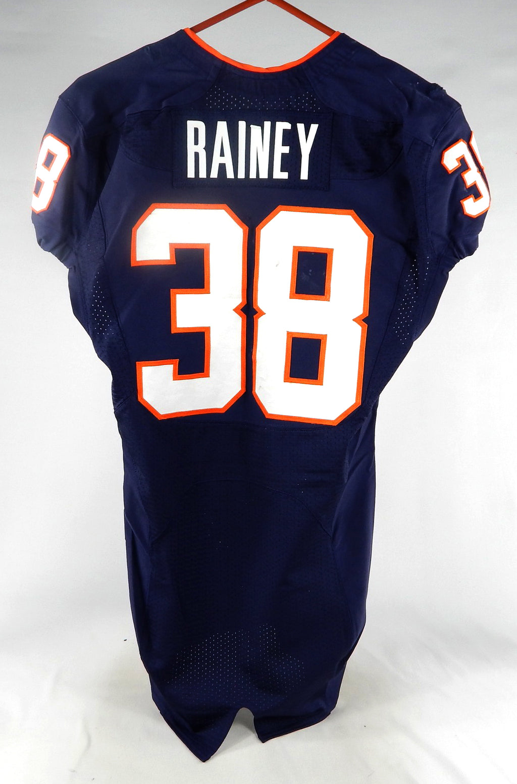 2015 Virginia Cavaliers Kelvin Rainey #38 Game Used Navy Jersey 40 158