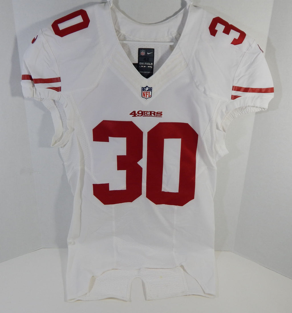 2016 San Francisco 49ers #30 Game Issued White Jersey DP16498