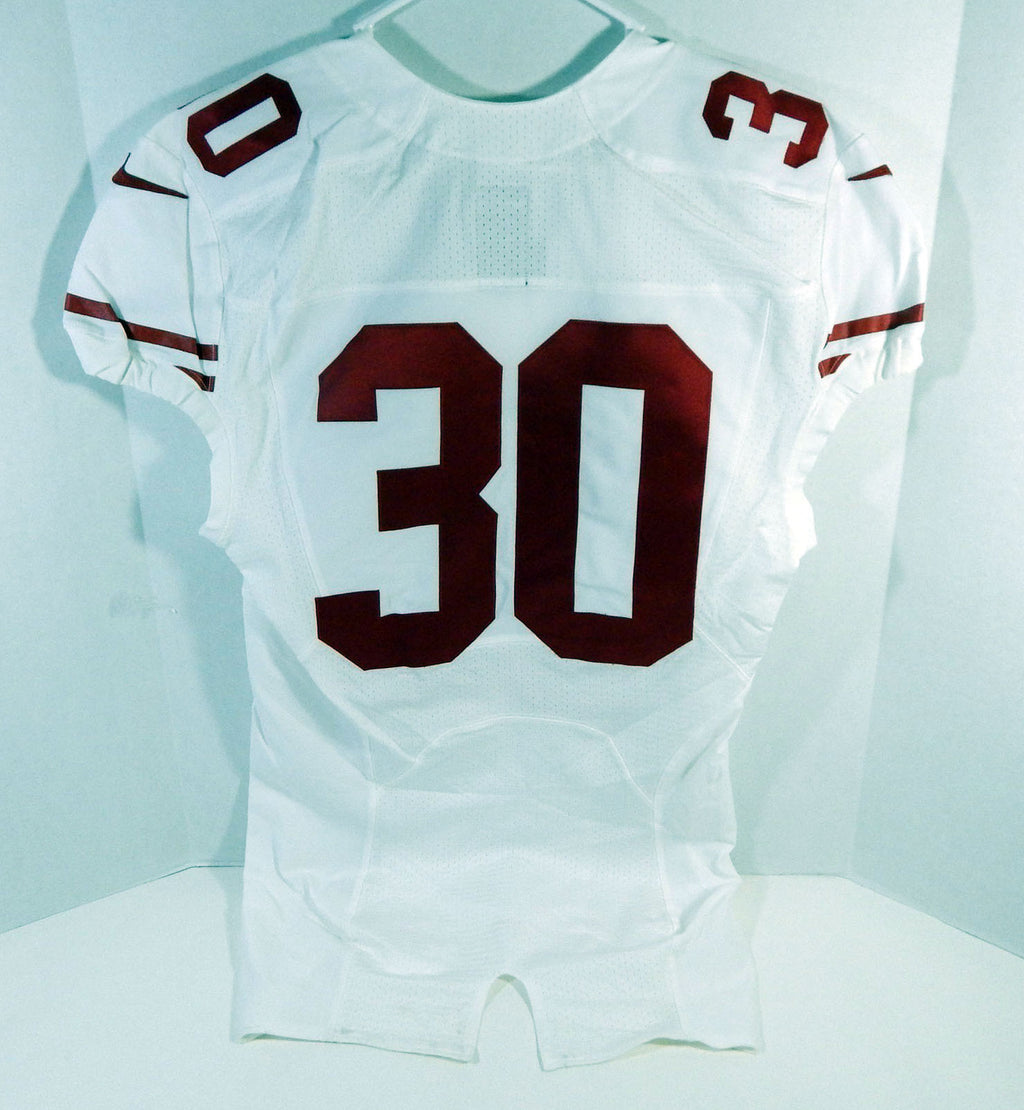 2016 San Francisco 49ers #30 Game Issued White Jersey DP16498 Pic2