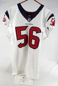 2023 Houston Texans Taylor Stallworth #56 Game Used White Jersey 46 504