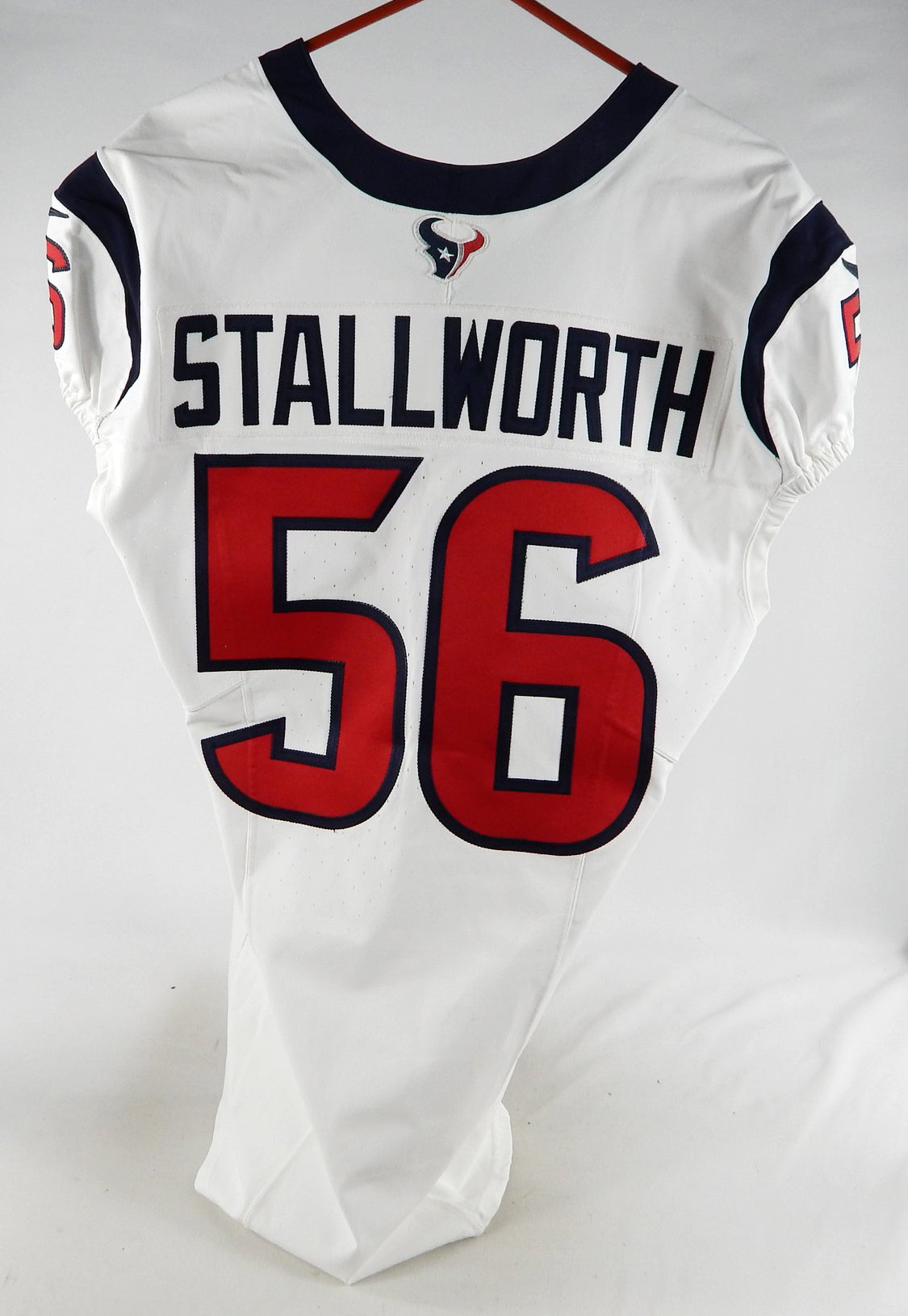 2023 Houston Texans Taylor Stallworth #56 Game Used White Jersey 46 504 Pic2