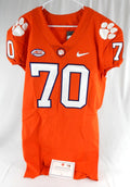 2017-22 Clemson Tigers #70 Game Issued Pos Used Orange Jersey Football NP Rem 5