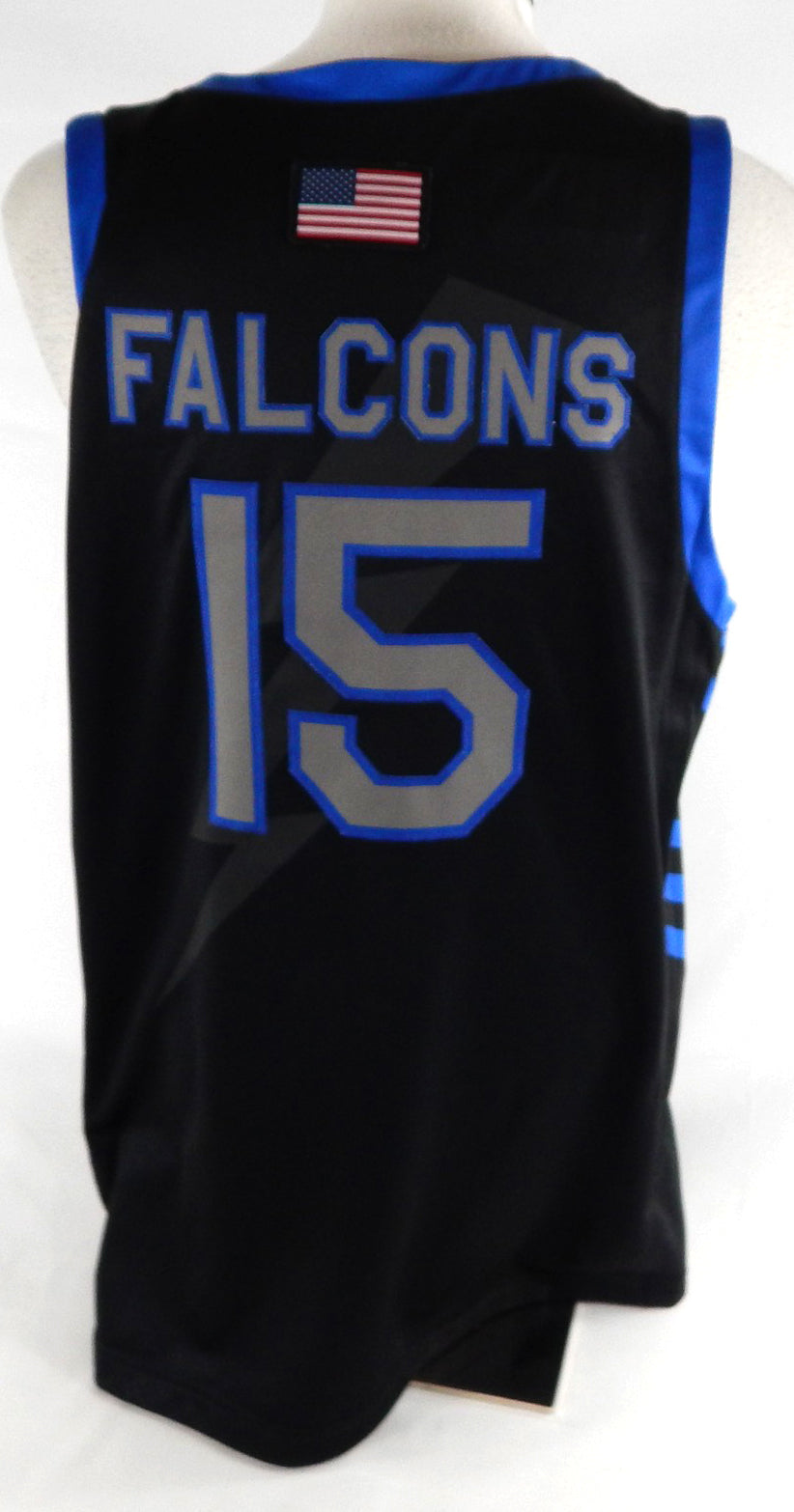 2023-24 Air Force Falcons #15 Game Issued Pos Used Black Jersey Basketball XL 95 Pic2