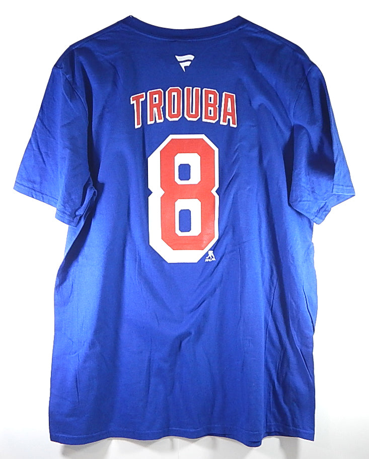 Jacob Trouba #8 New York Rangers Fanatics NHL Tee Shirt New Blue Youth XL Pic2