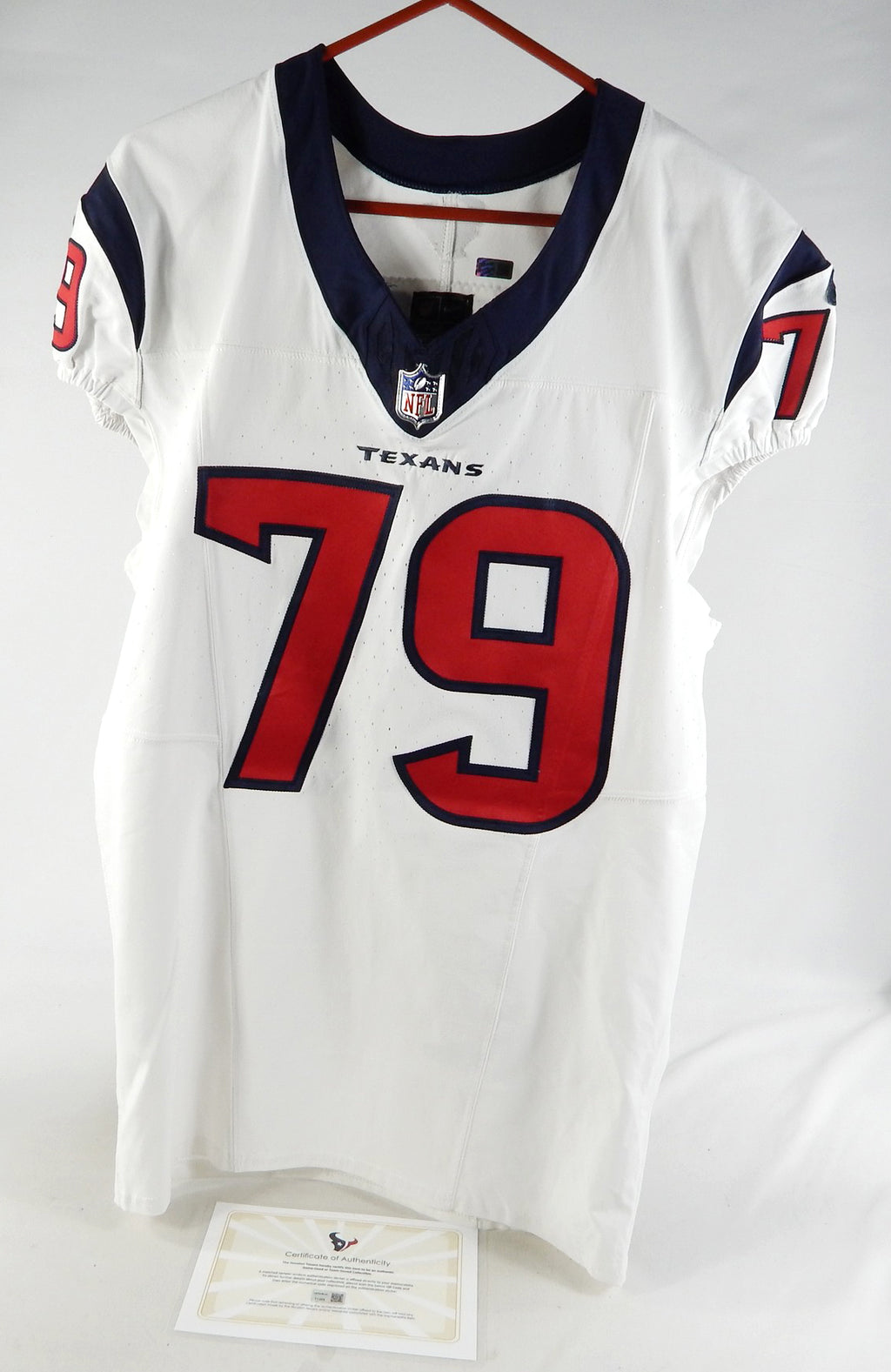 2023 Houston Texans Jimmy Morrissey #79 Game Issued White Jersey 46 505