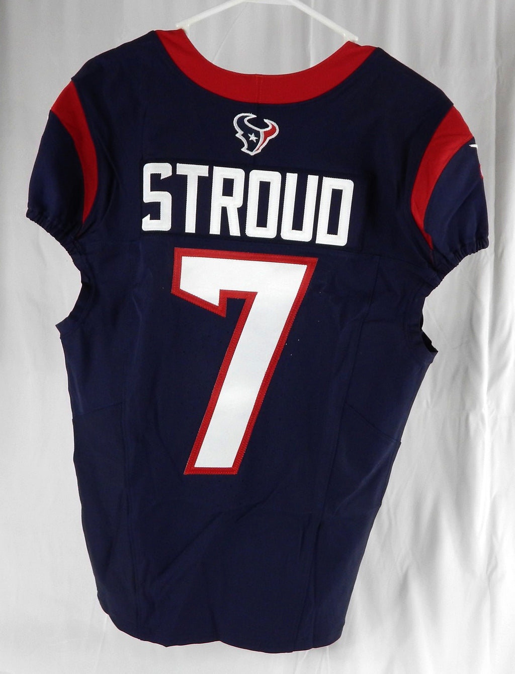 2023 Houston Texans C.J. Stroud #7 Game Issued Navy Jersey Captain Patch 40 993 Pic2