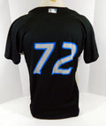 2008-10 Toronto Blue Jays #72 Game Used Black Jersey Batting Practice ST 44 096