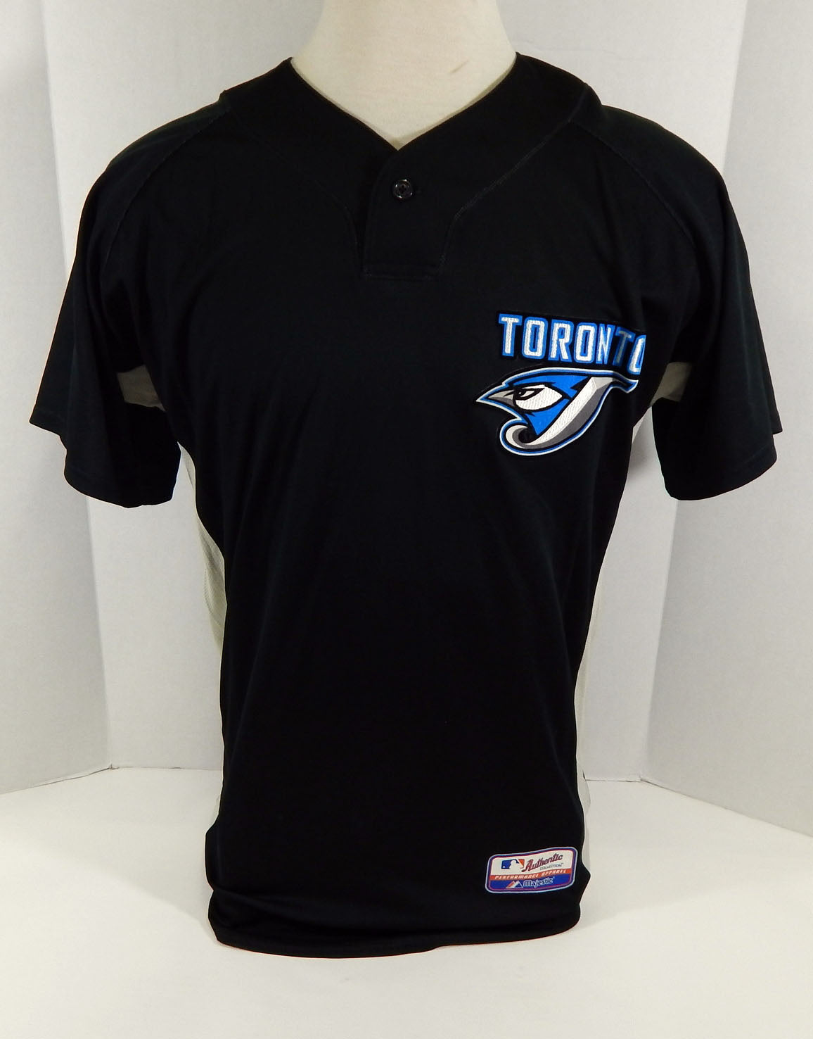2008-10 Toronto Blue Jays #72 Game Used Black Jersey Batting Practice ST 44 096 Pic2