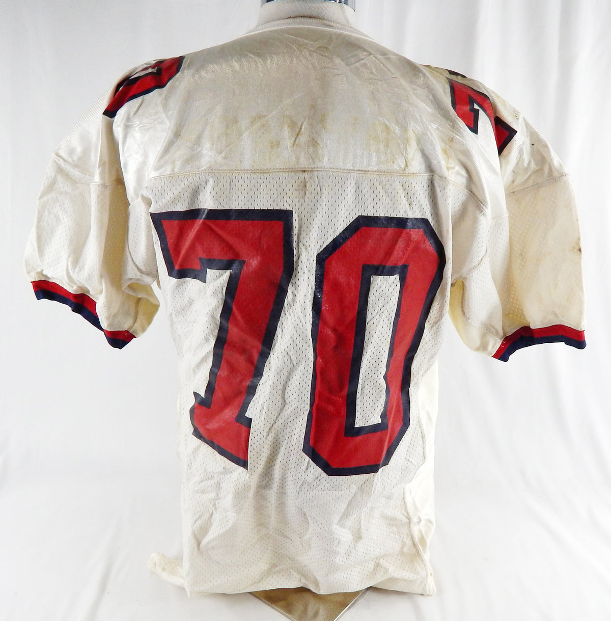1990s Richmond Spiders #70 Game Used White Jersey Football 50 887 Pic2