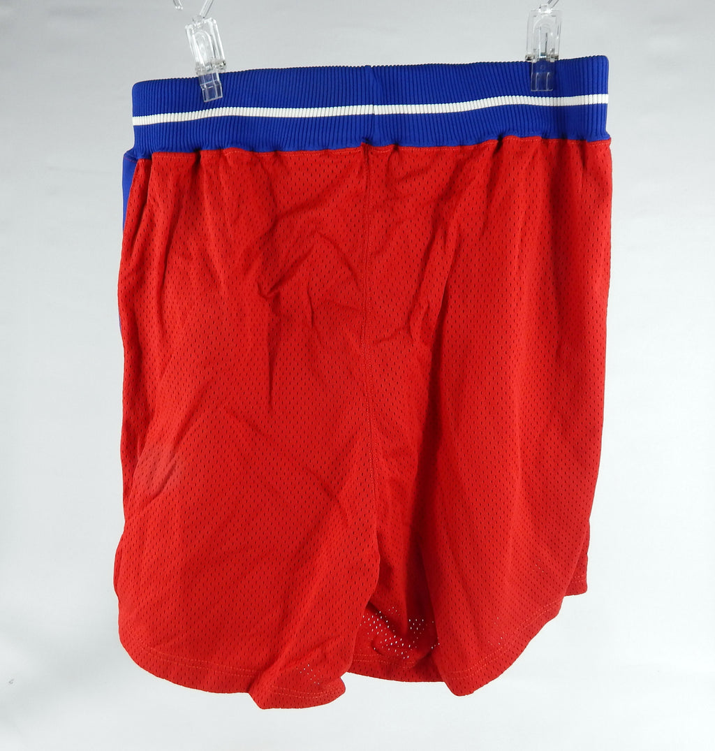 1994-95 Detroit Pistons #43 Game Issued Red Shorts 40 DP71605 Pic2