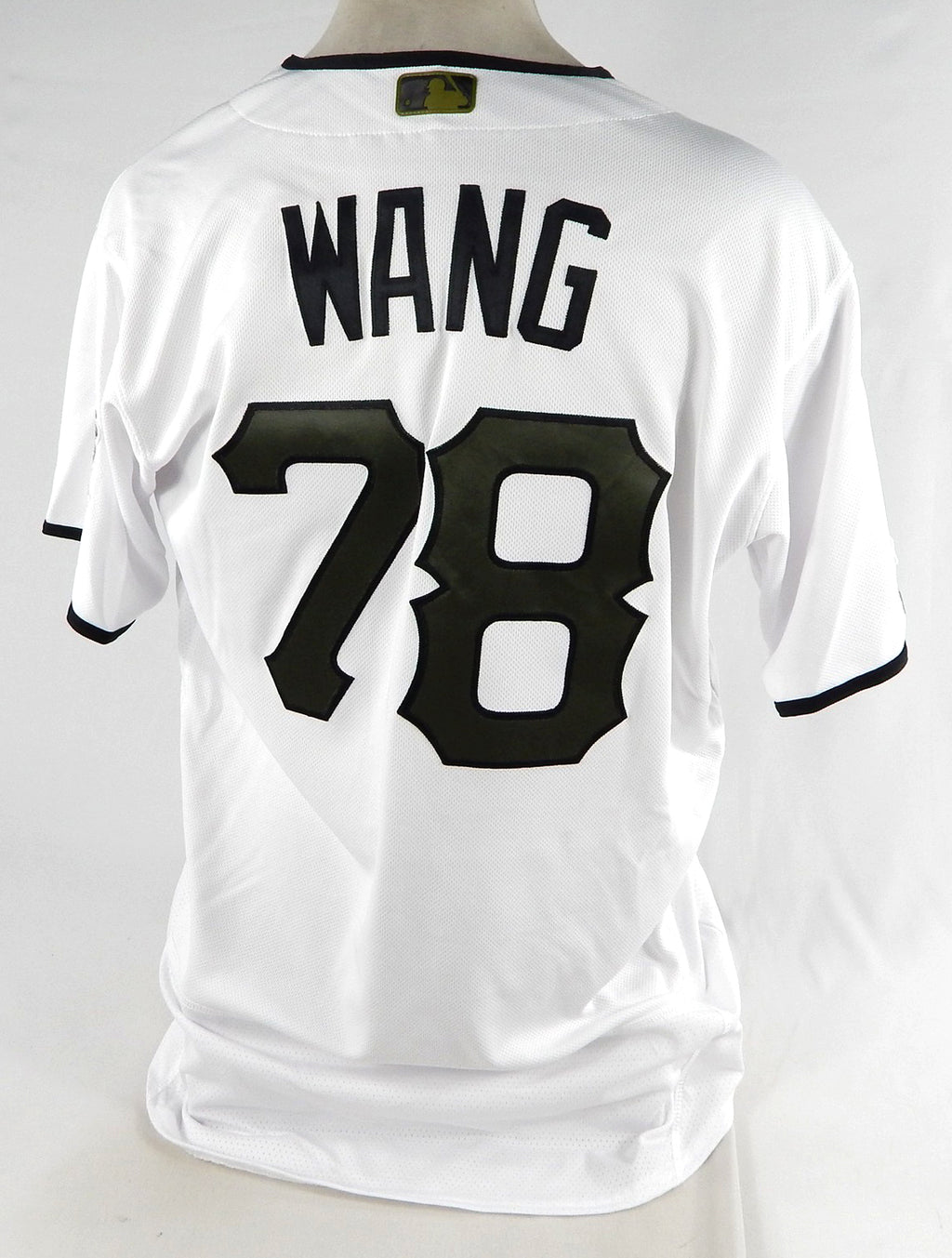 2019 Pittsburgh Pirates Wei-Chung Wang #78 Game Used White Jersey Memorial 150