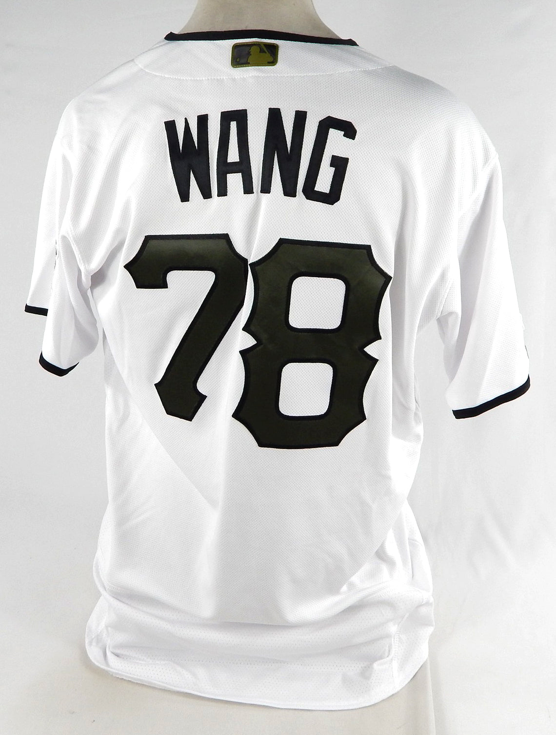 2019 Pittsburgh Pirates Wei-Chung Wang #78 Game Used White Jersey Memorial 150