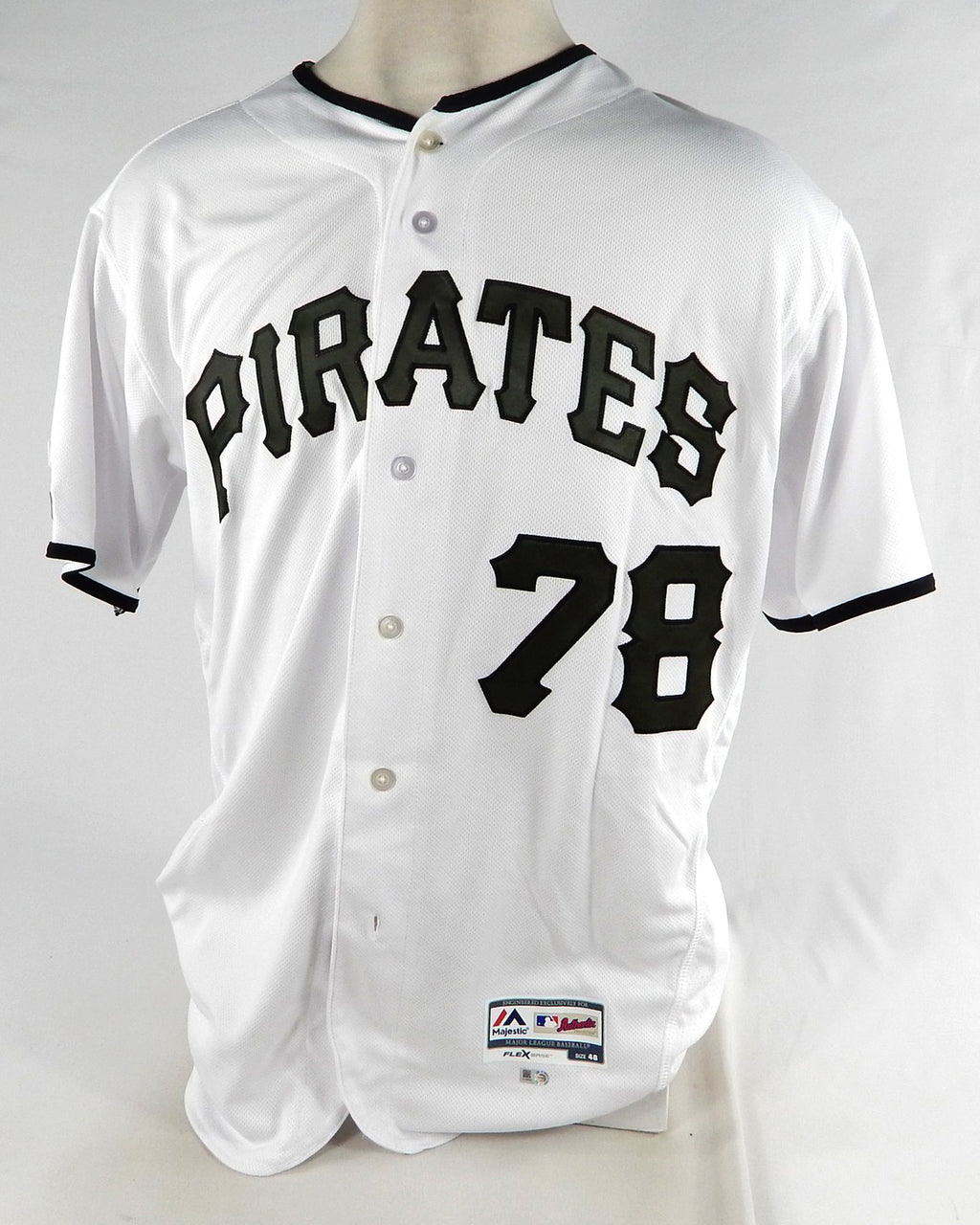2019 Pittsburgh Pirates Wei-Chung Wang #78 Game Used White Jersey Memorial 150 Pic2