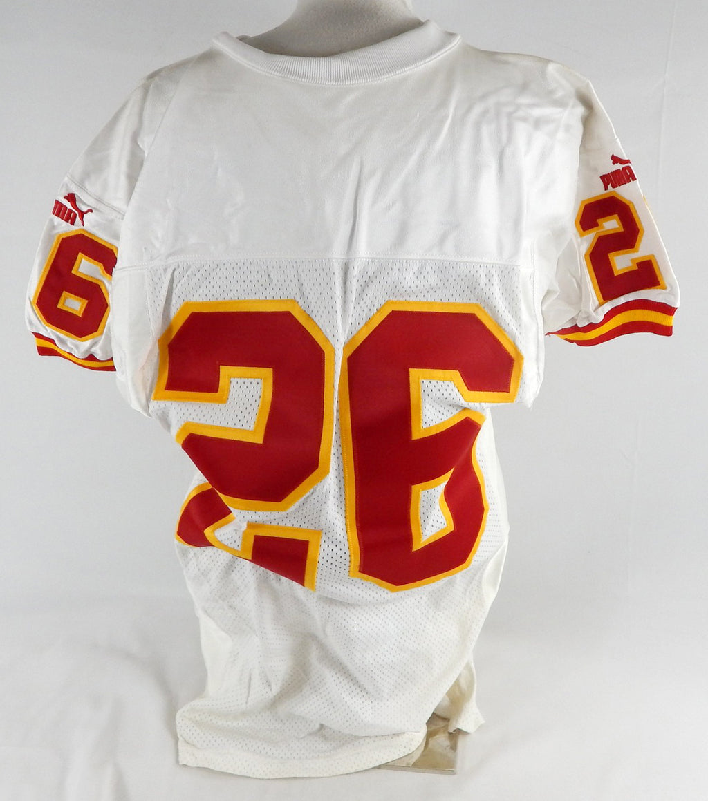 1999 Kansas City Chiefs #26 Game Issued White Jersey 40 789 Pic2