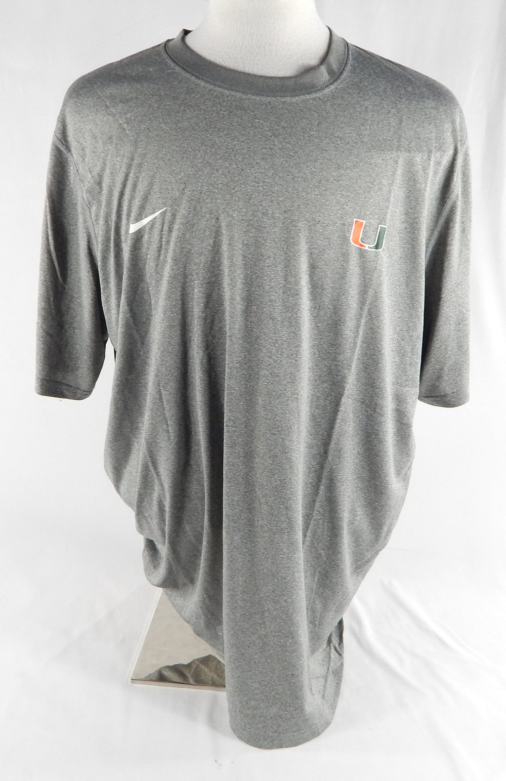 2012 Miami Hurricanes # Team Issued Grey Training Shirt XXL 298