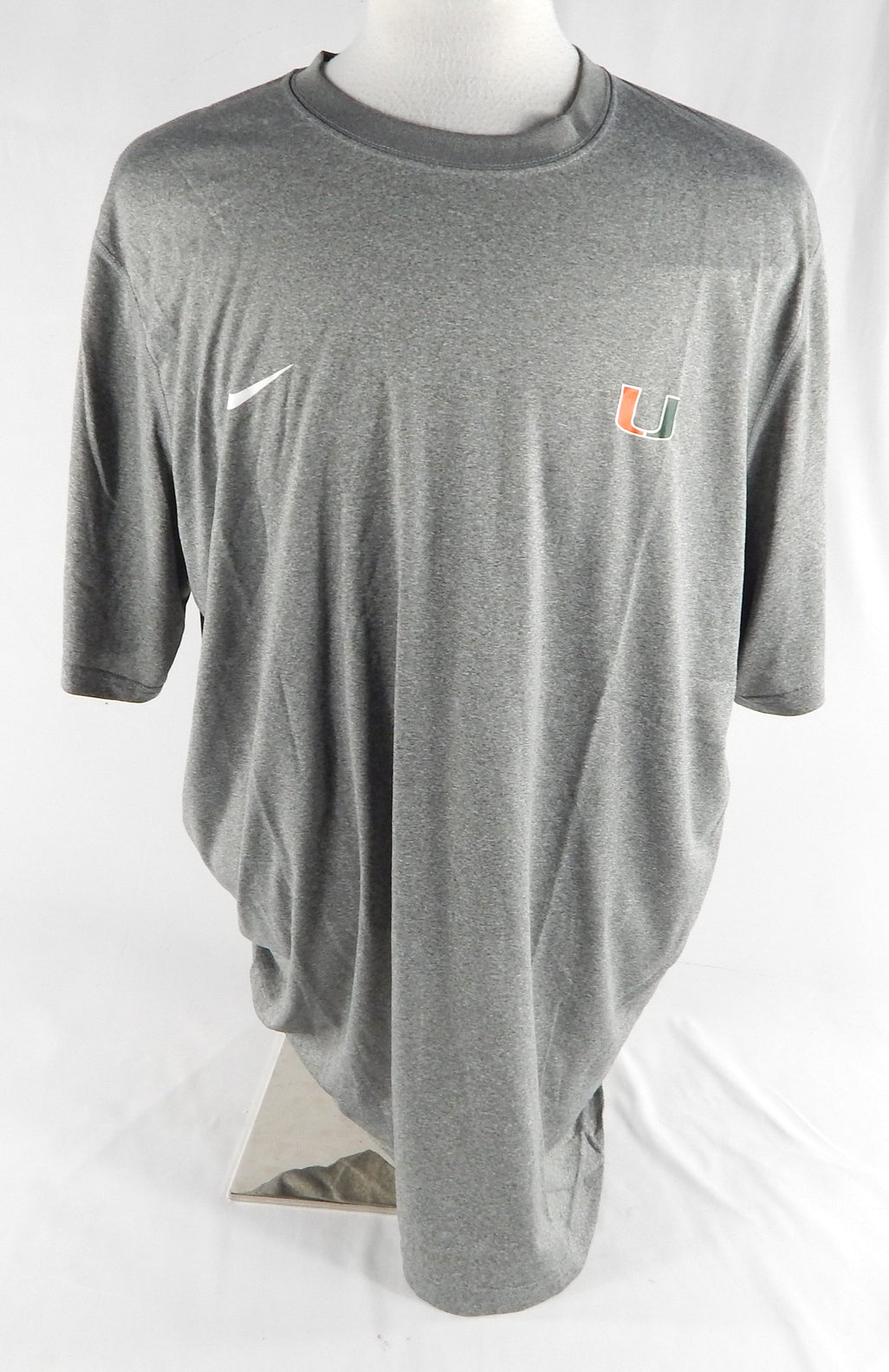 2012 Miami Hurricanes # Team Issued Grey Training Shirt XXL 298