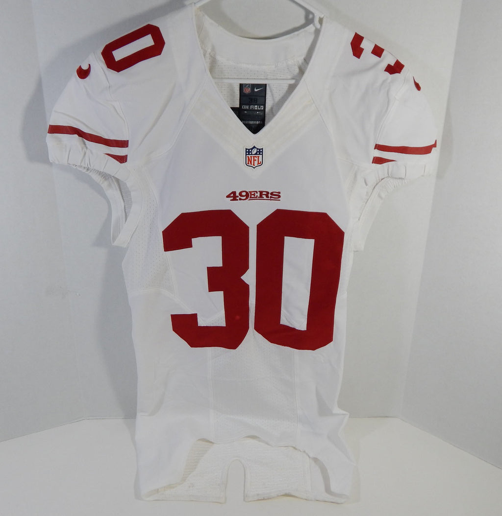 2013 San Francisco 49ers #30 Game Issued White Jersey DP16502