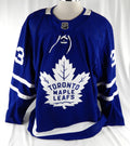 2021-22 Toronto Maple Leafs Alex Biega #33 Game Issued Blue Jersey 56 292
