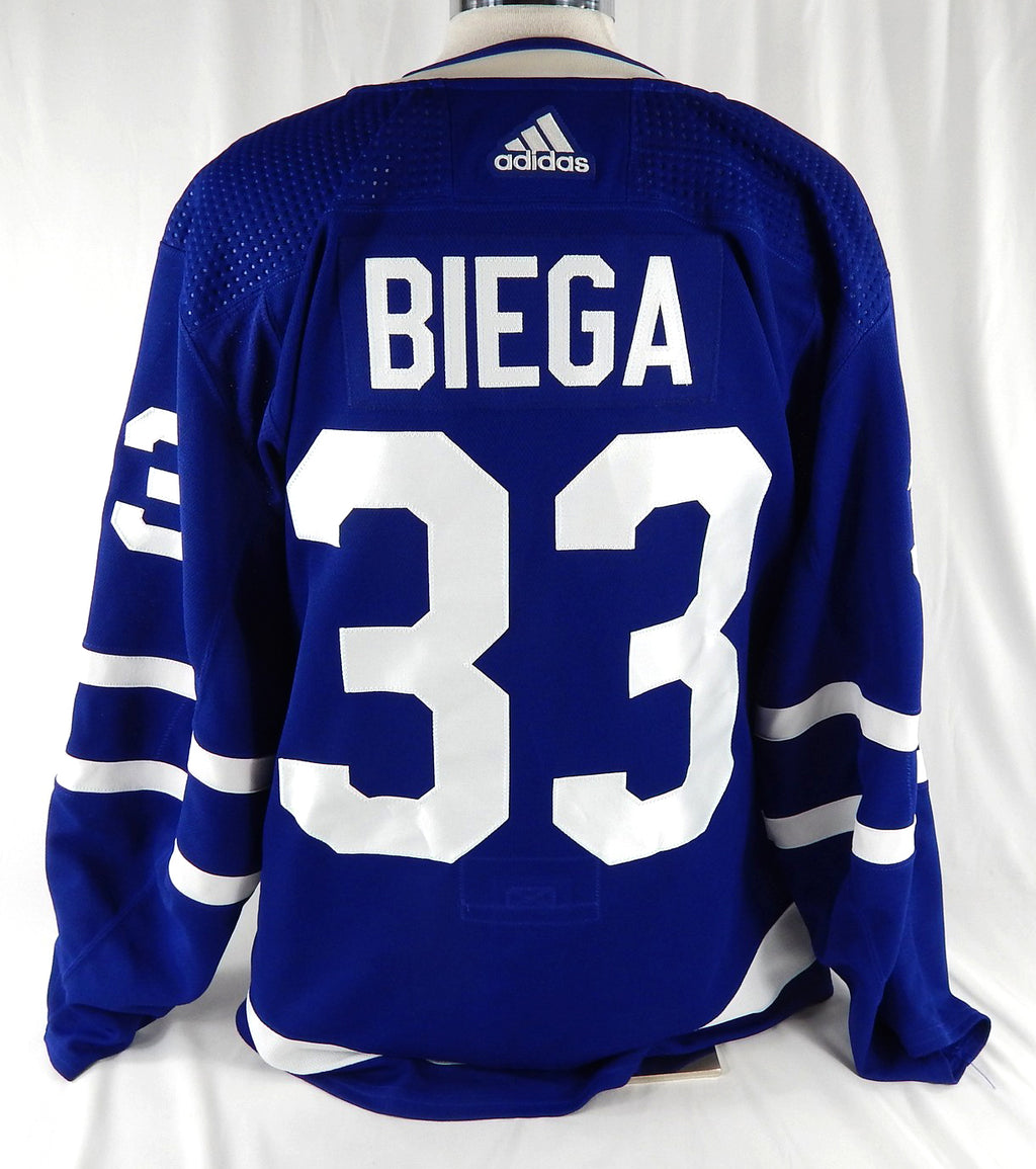 2021-22 Toronto Maple Leafs Alex Biega #33 Game Issued Blue Jersey 56 292 Pic2