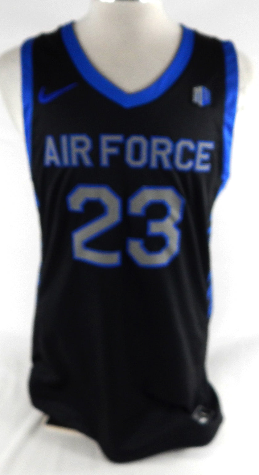 2023-24 Air Force Falcons #23 Game Issued Pos Used Black Jersey Basketball L 298