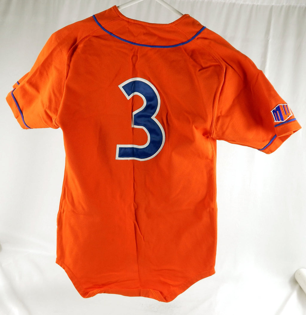 2000s Boise State Broncos #3 Game Issued Orange Jersey Softball S 993 Pic2