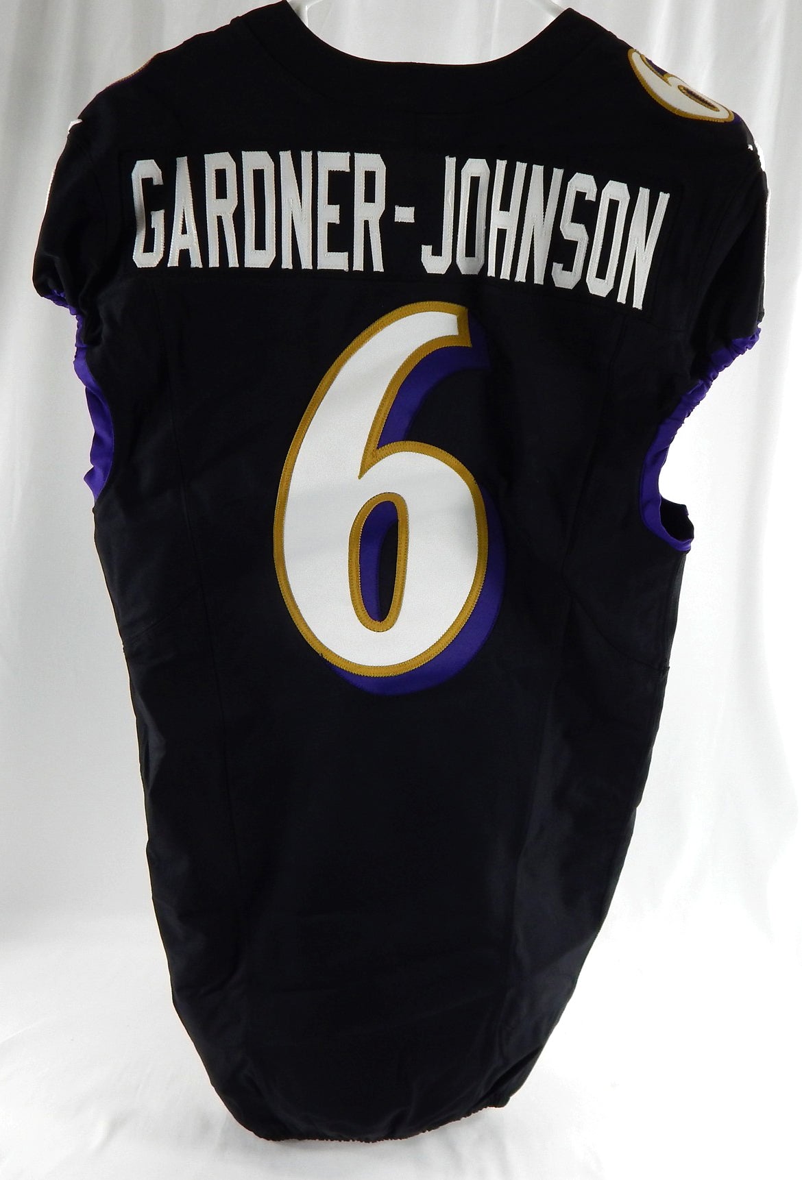 2024 Baltimore Ravens CJ Gardner-Johnson #6 Game Issued Black Jersey 38 526 Pic2