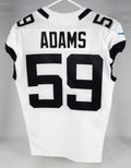 2019 Jacksonville Jaguars Tyrell Adams #59 Game Issued White Jersey 42 DP74958