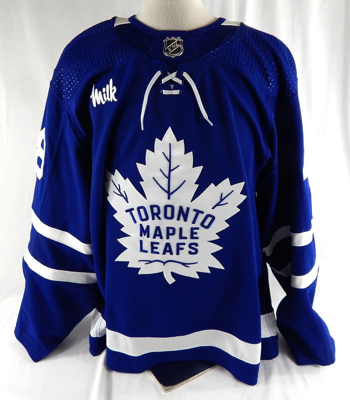 2023-24 Toronto Maple Leafs Maxime Lajoie #48 Game Issued Blue Jersey  56 533