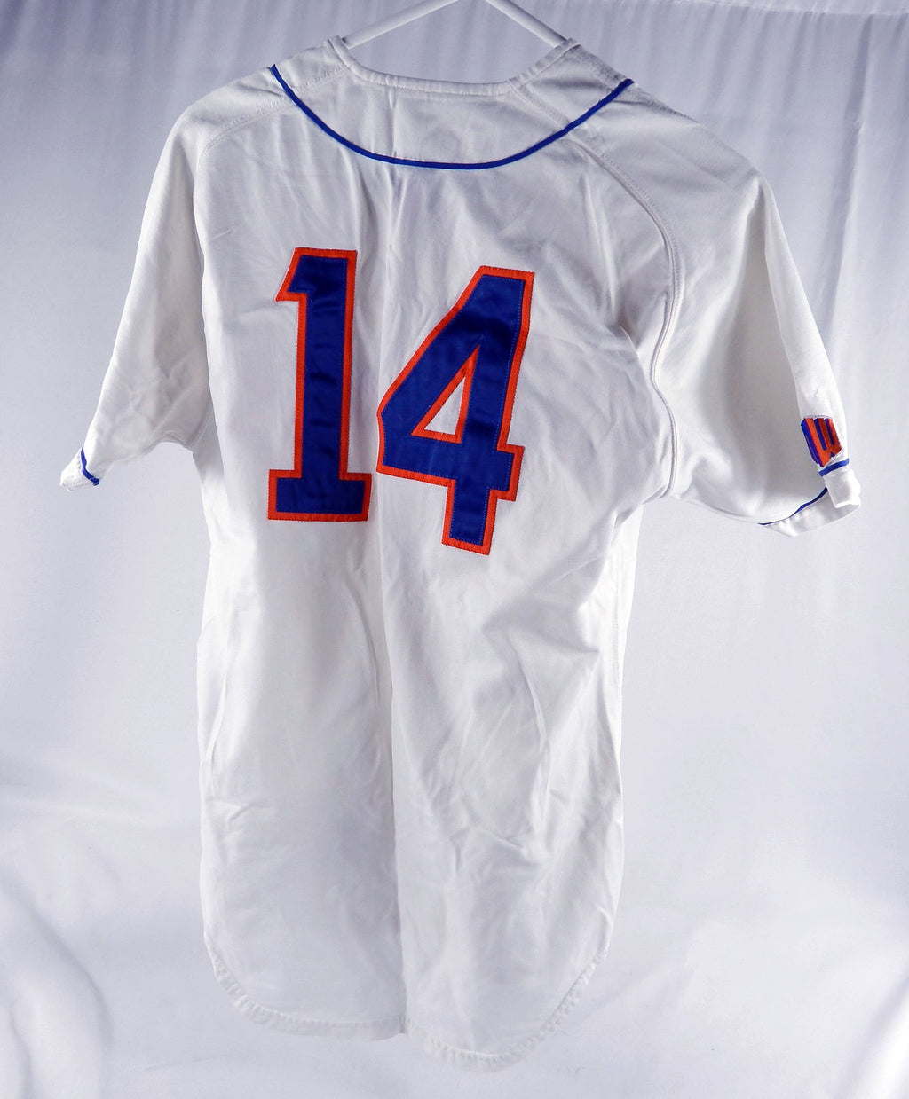 2000s Boise State Broncos #14 Game Used White Jersey Softball M 994 Pic2