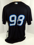 2008-10 Toronto Blue Jays #98 Game Used Black Jersey Batting Practice ST 52 102