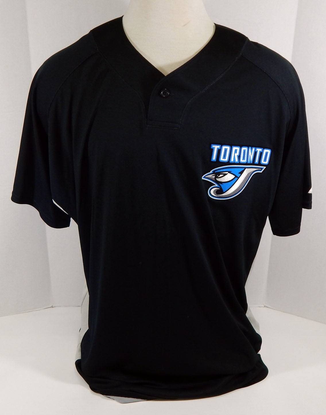 2008-10 Toronto Blue Jays #98 Game Used Black Jersey Batting Practice ST 52 102 Pic2