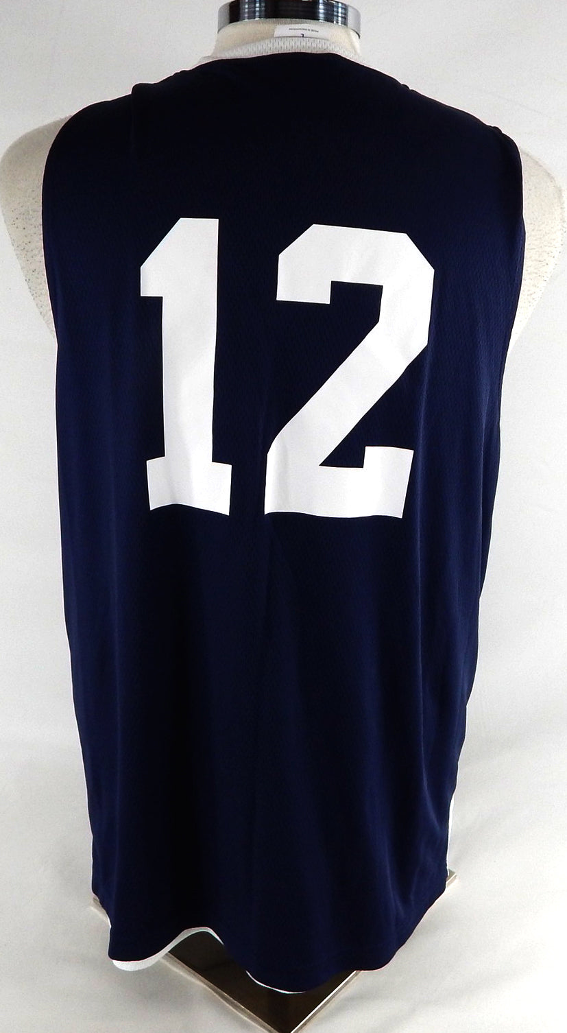 2025-26 Detroit Pistons Tobias Harris #12 Game Used Navy Jersey Tigers Playoffs Pic2