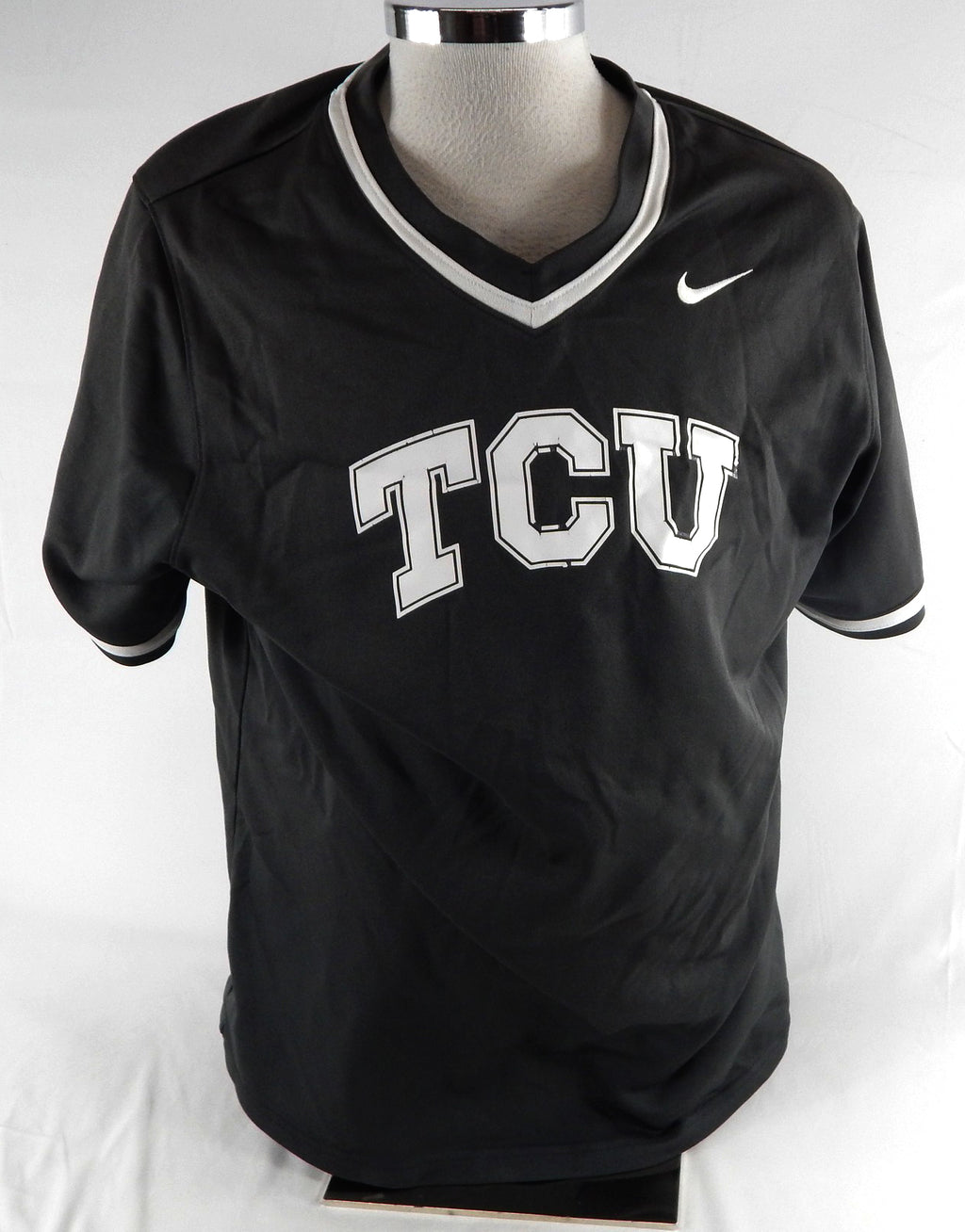 2023 Texas Christian TCU Frogs #23 Game Used Grey Practice Jersey Baseball L 723