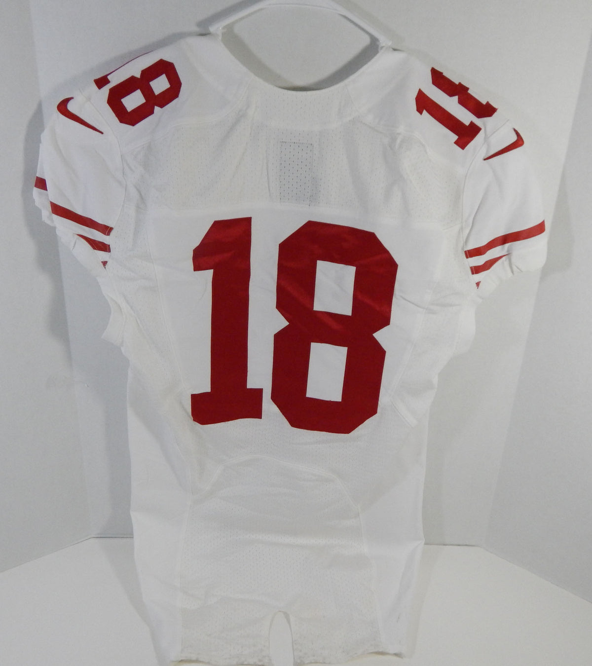 2014 San Francisco 49ers #18 Game Issued White Jersey DP16508 Pic2
