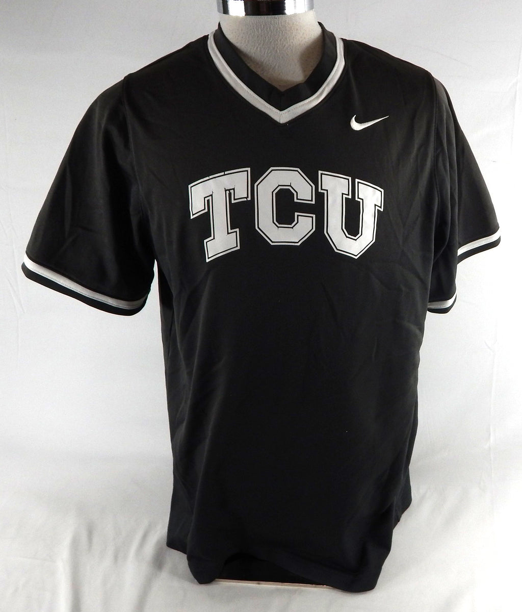 2023 Texas Christian TCU Frogs #20 Game Used Grey Practice Jersey Baseball L 725