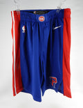 2018-19 Detroit Pistons Reggie Bullock #25 Game Used Blue Shorts 38+2 DP71614