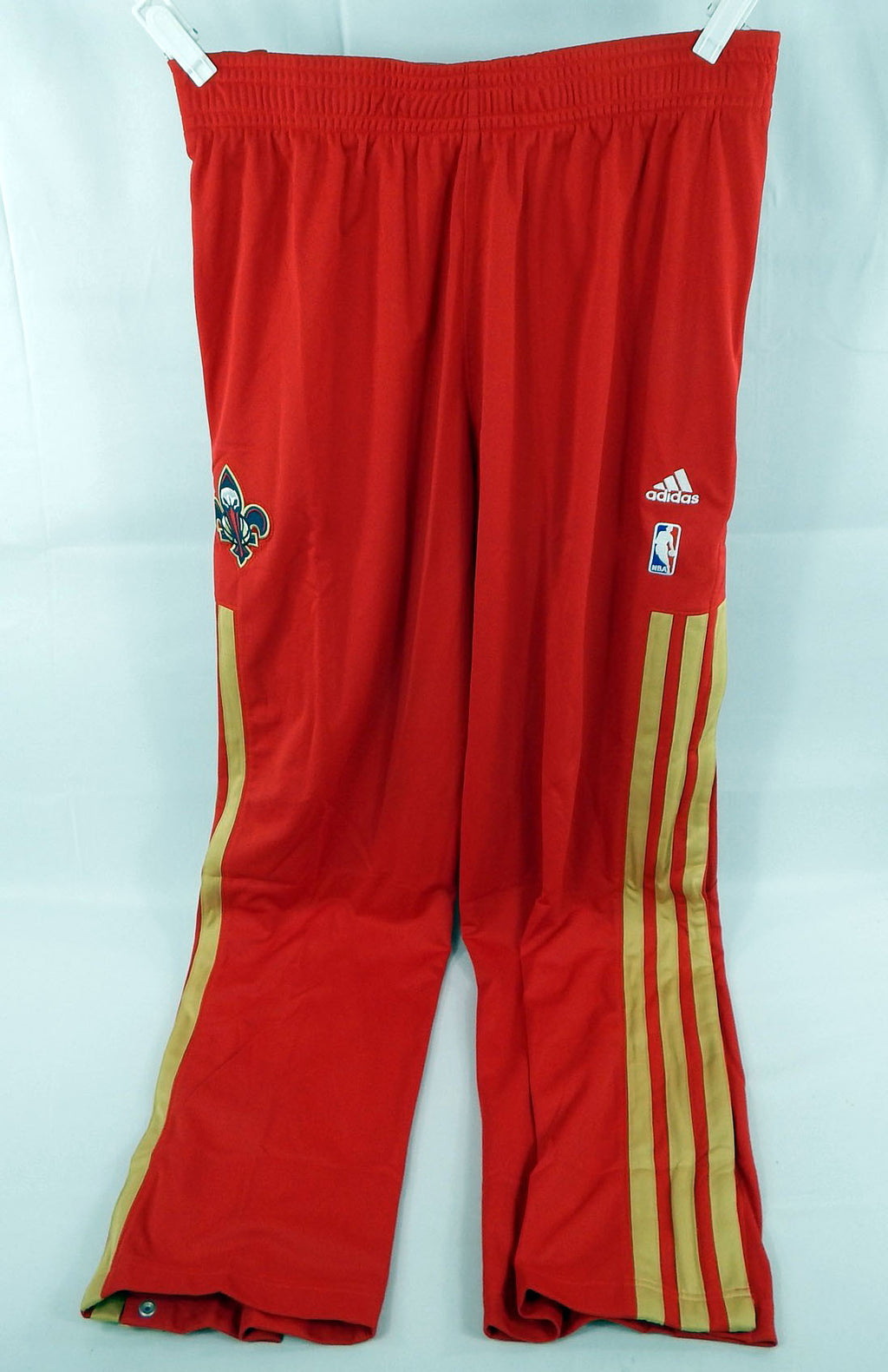 2013-14 New Orleans Pelicans Game Issued Red Warm Up Pants XL 171