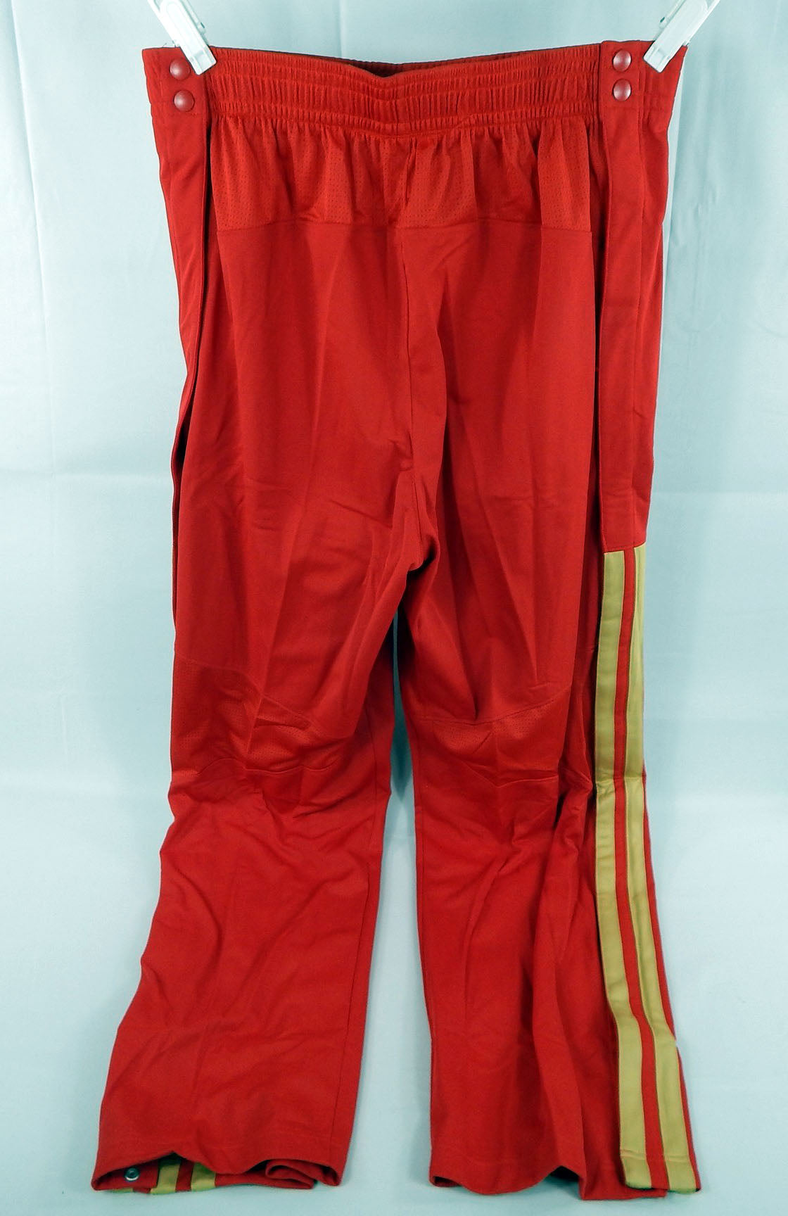 2013-14 New Orleans Pelicans Game Issued Red Warm Up Pants XL 171 Pic2