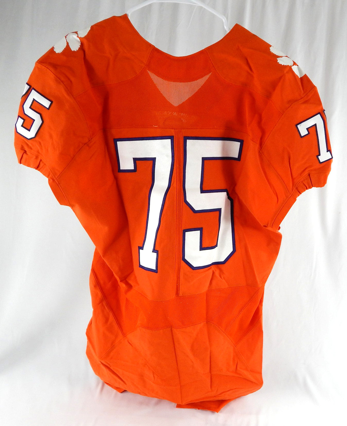 2016 Clemson Tigers #75 Game Issued Pos Used Orange Jersey Football NP Rem 46 32 Pic2