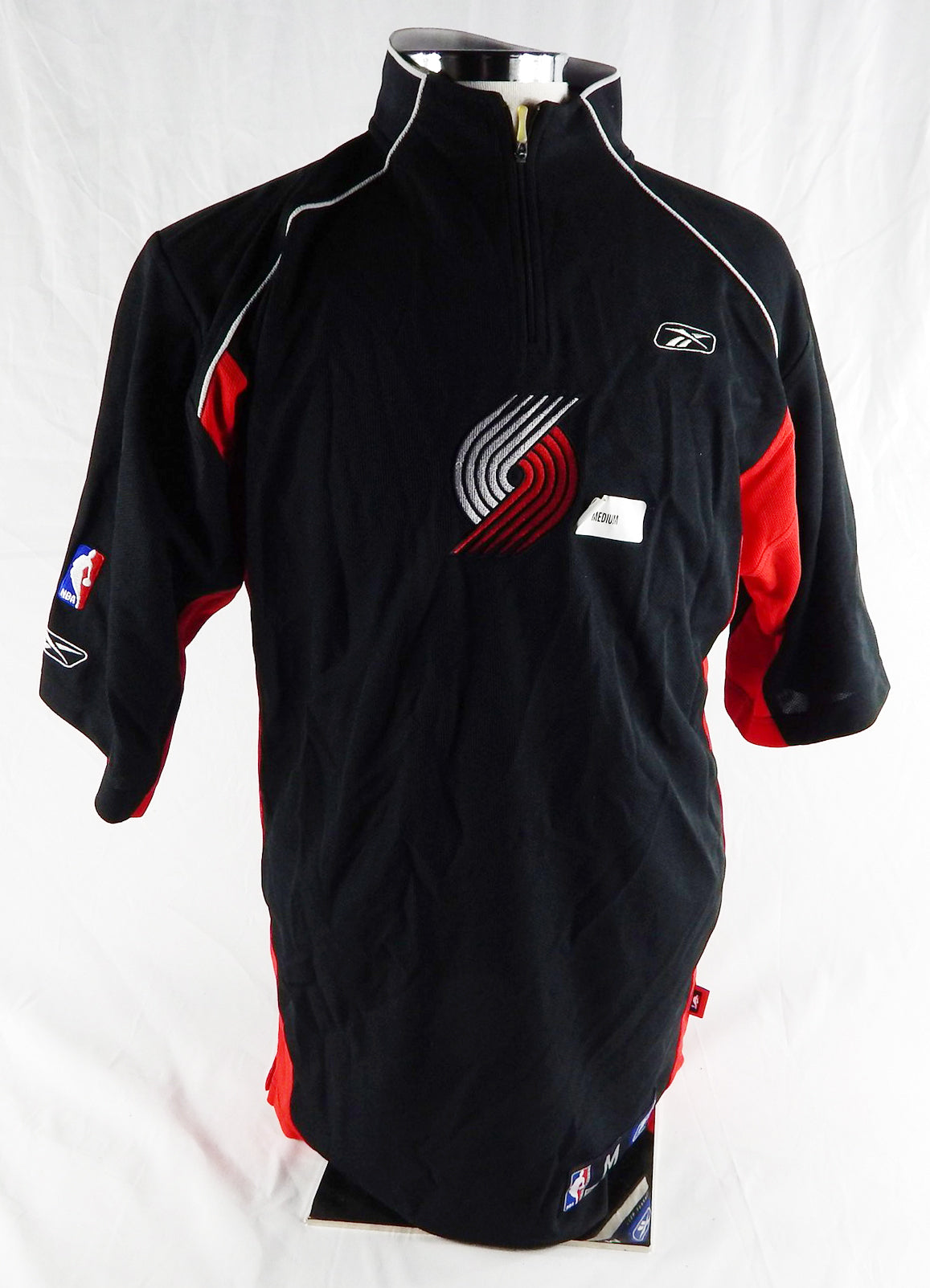 2000s Portland Trail Blazers Game Issued Black Shooting Shirt M 968