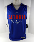 2018-19 Detroit Pistons Team Issued Blue Practice Jersey Nike 865746-495 XL 9S