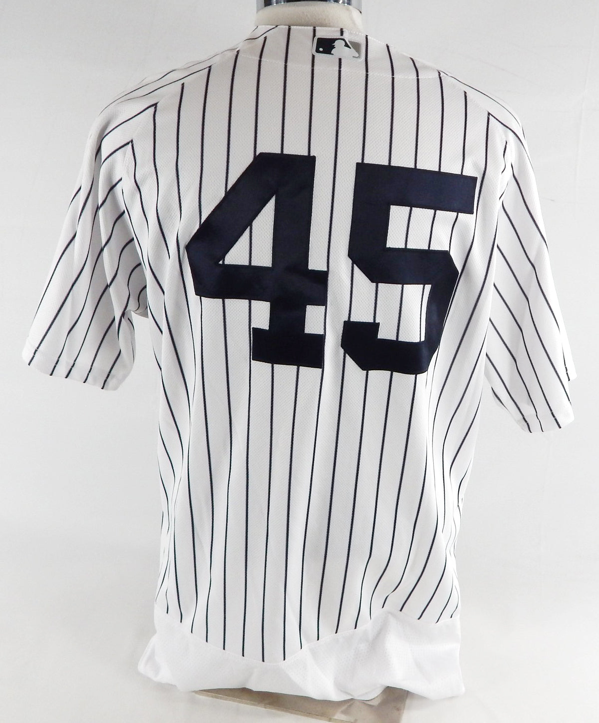 2016 New York Yankees Chasen Shreve #45 Game Used White Jersey Yogi Berra 8 P 2 Pic2