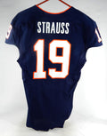 2010-12 Virginia Cavaliers Michael Strauss #19 Game Issued Navy Jersey 40 9172