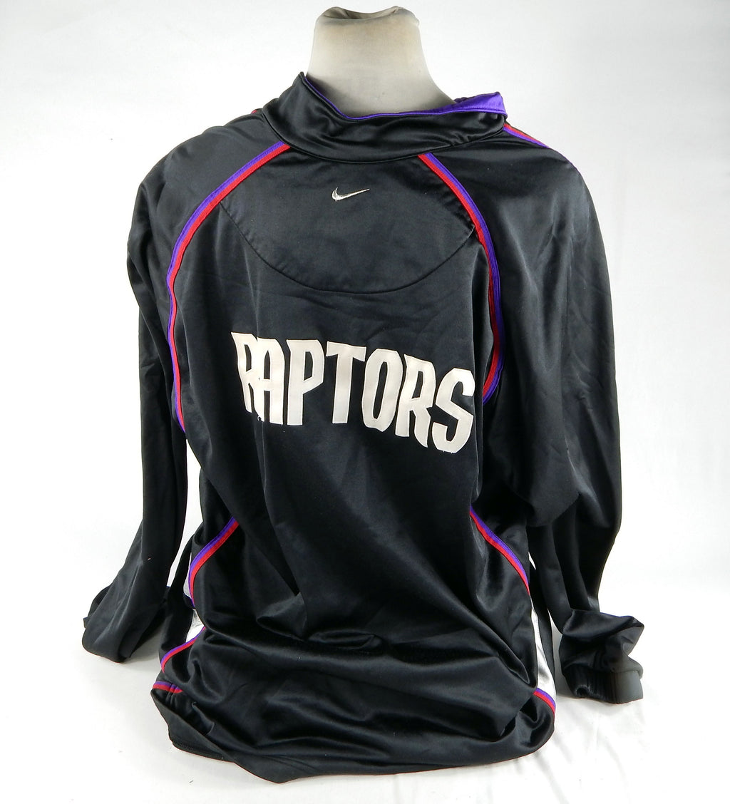 2003-04 Toronto Raptors Michael Curry #12 Game Used Black Warm Up Jacket 3XL 7 Pic2
