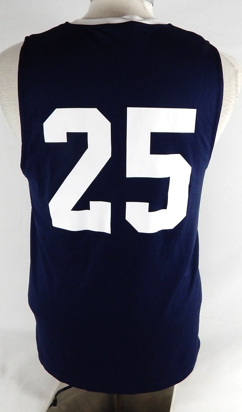 2025-26 Detroit Pistons Marcus Sasser #25 Game Used Navy Jersey Tigers Playoff Pic2